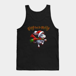 Bray And Be Merry l Italian Christmas Donkey Tank Top